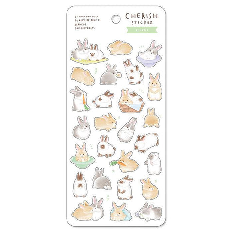 Mind Wave Sticker Sheet - Adorable Animal Rabbit | papermindstationery.com | Mind Wave, New Arrival, Sticker Sheet