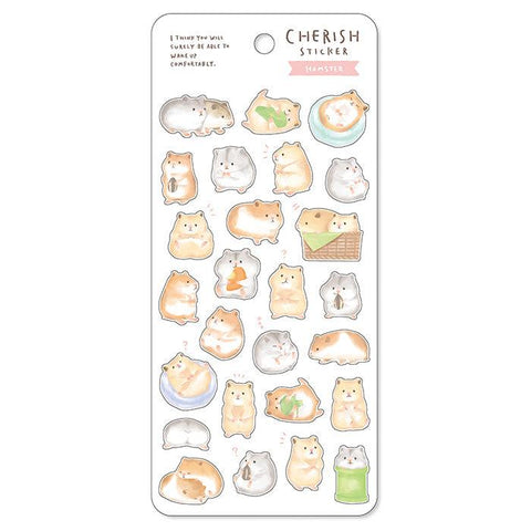 Mind Wave Sticker Sheet - Adorable Animal Hamster | papermindstationery.com | Mind Wave, New Arrival, Sticker Sheet