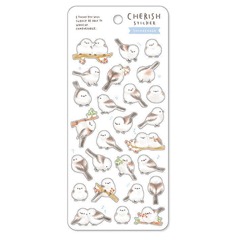 Mind Wave Sticker Sheet - Adorable Bird Long-tailed Tit | papermindstationery.com | Mind Wave, New Arrival, Sticker Sheet