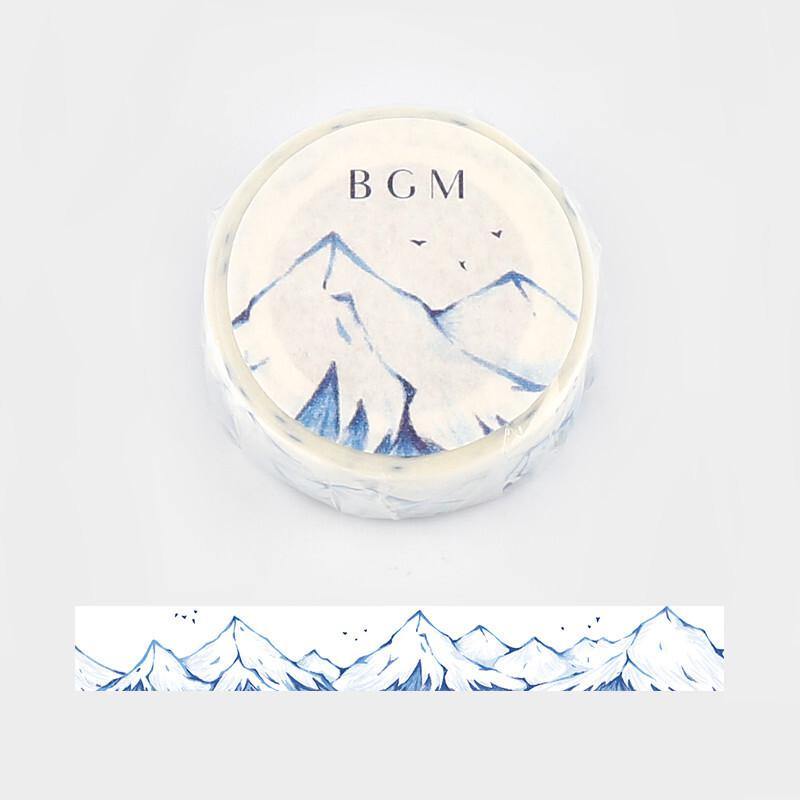 BGM Washi Tape - Snow Mountain (3cm)