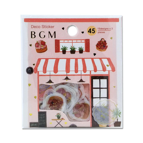 BGM Washi Sticker Flake SEAL Foil Stamping - Afternoon High Tea Dessert | papermindstationery.com | BGM, Dessert, Flake Stickers