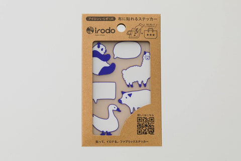Irodo Fabric Decorating Transfer Sticker - Animal Label Blue | papermindstationery.com | Animal, boxing, Irodo, sale, Stickers For Fabric