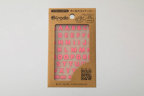 Irodo Fabric Decorating Transfer Sticker - Alphabets Pink | papermindstationery.com | boxing, Irodo, Others, sale, Stickers For Fabric
