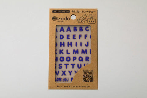 Irodo Fabric Decorating Transfer Sticker - Alphabets Blue | papermindstationery.com | Irodo, Others, Stickers For Fabric