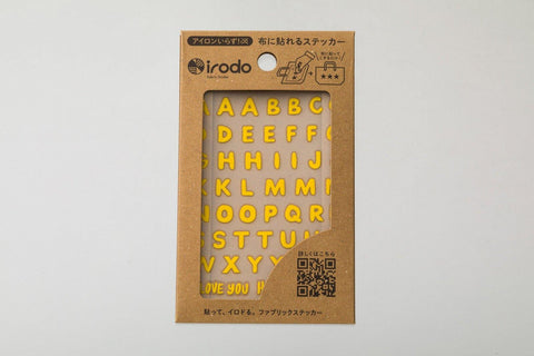 Irodo Fabric Decorating Transfer Sticker - Alphabets Yellow | papermindstationery.com | boxing, Irodo, Others, sale, Stickers For Fabric