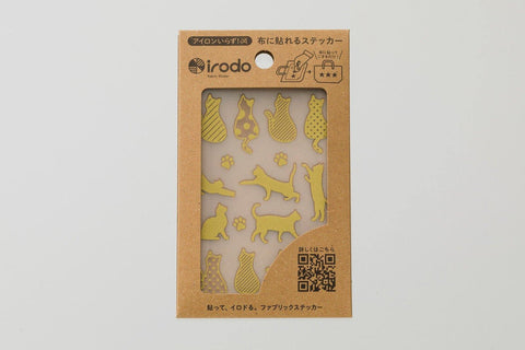 Irodo Fabric Decorating Transfer Sticker - Cat Gold | papermindstationery.com | boxing, Cat, Irodo, Pet, sale, Stickers For Fabric