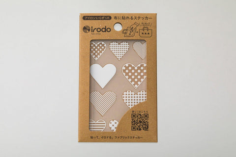 Irodo Fabric Decorating Transfer Sticker - Pattern Hearts White | papermindstationery.com | boxing, Irodo, Others, sale, Stickers For Fabric