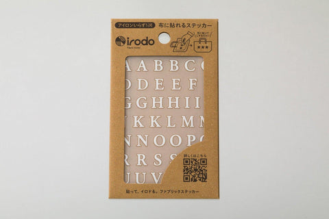 Irodo Fabric Decorating Transfer Sticker - Alphabets (Serif) White | papermindstationery.com | boxing, Irodo, Others, sale, Stickers For Fabric