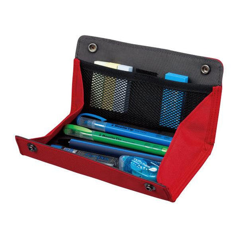 KOKUYO Pencil Case with Corner Belt - Red | papermindstationery.com | KOKUYO, Pencil Cases, Stationery