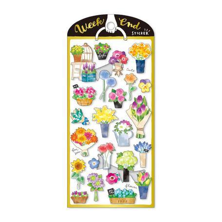 Mind Wave Sticker Sheet - Bunches of Flowers | papermindstationery.com | boxing, Flower, Mind Wave, sale, Sticker Sheet