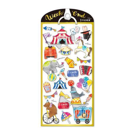 Mind Wave Sticker Sheet - Circus & Animals | papermindstationery.com | Animal, boxing, Mind Wave, sale, Sticker Sheet