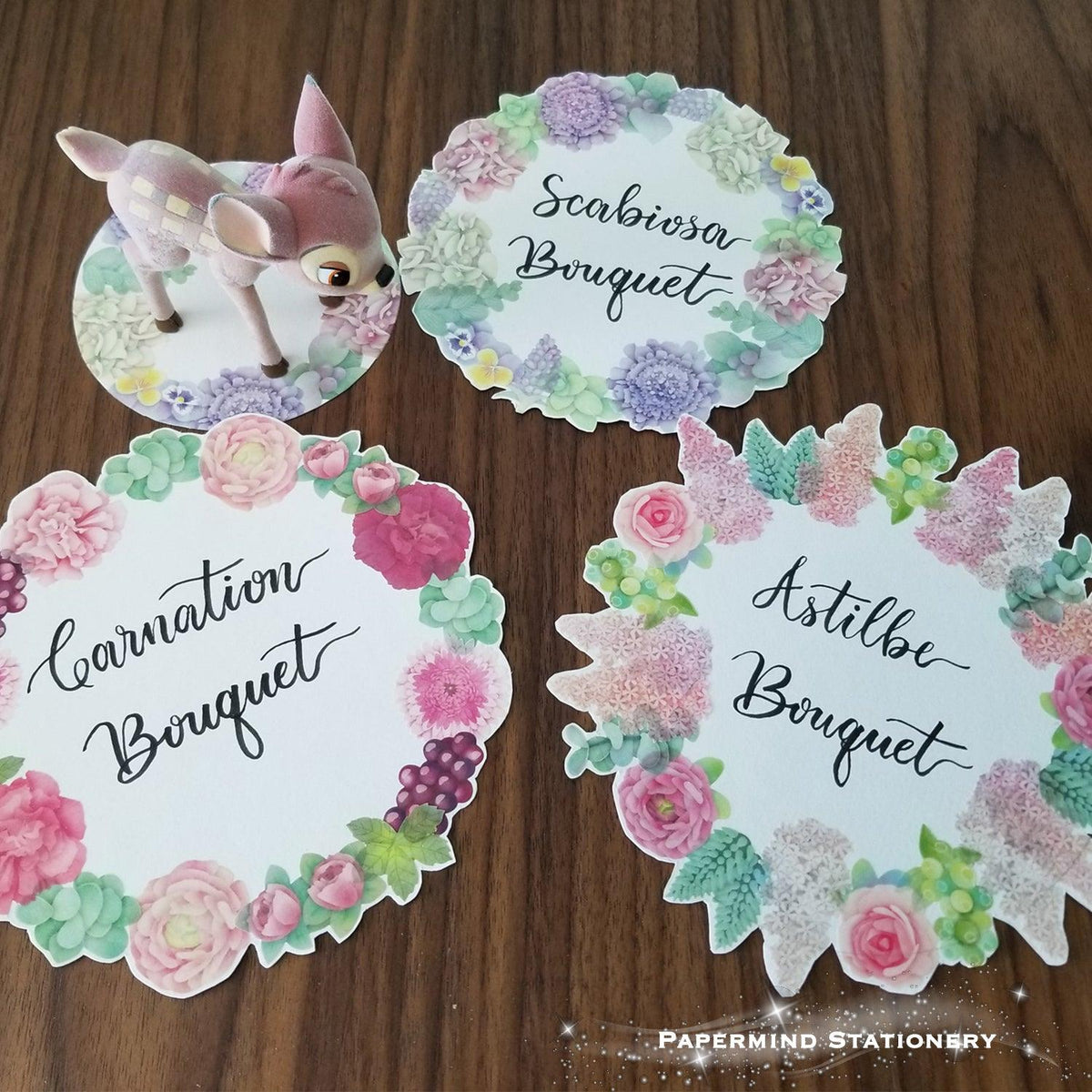How to make a flower wreath or floral frame with washi stickers ...