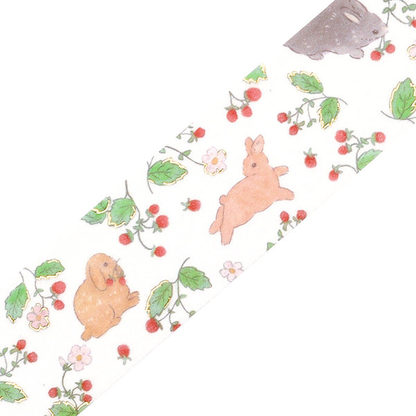 BGM Washi Tape 20mm Masking Tape Foil Stamping - Rabbit Country Forest