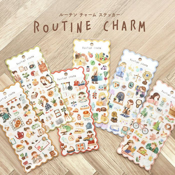 Mind Wave Sticker Sheet - Routine Charm Market Shopping 82189