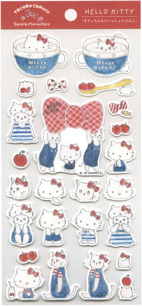 Active Corp Sticker Sheet - Tocoro Comugi x Sanrio Hello Kitty (Pack of 10) | papermindstationery.com