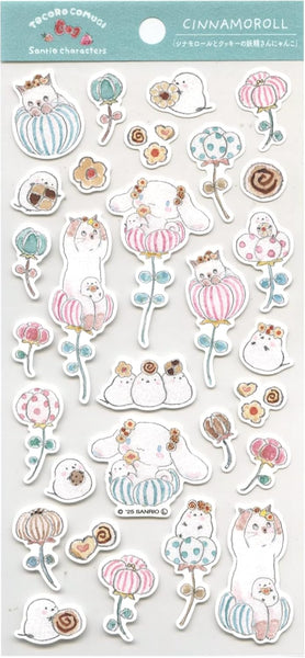 Active Corp Sticker Sheet - Tocoro Comugi x Sanrio Cinnamoroll (Pack of 10) | papermindstationery.com