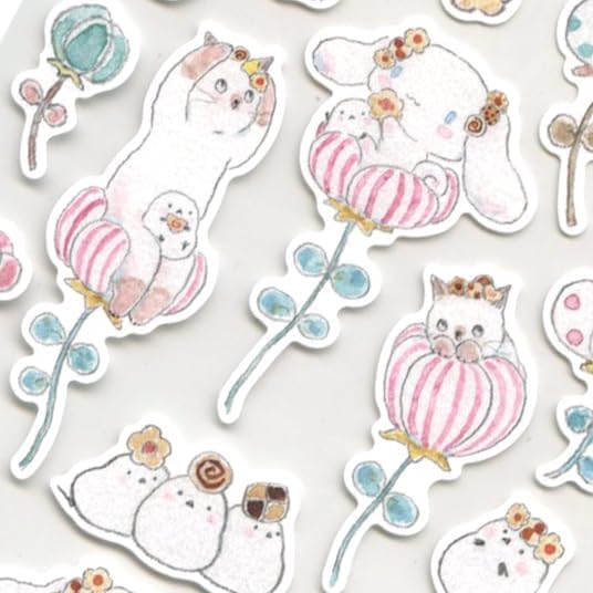 Active Corp Sticker Sheet - Tocoro Comugi x Sanrio Cinnamoroll (Pack of 10) | papermindstationery.com