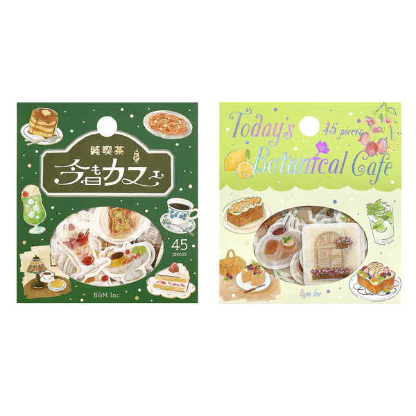 BGM Flake Stickers Set of 2 - Today's Cafe Traditional & Botanical