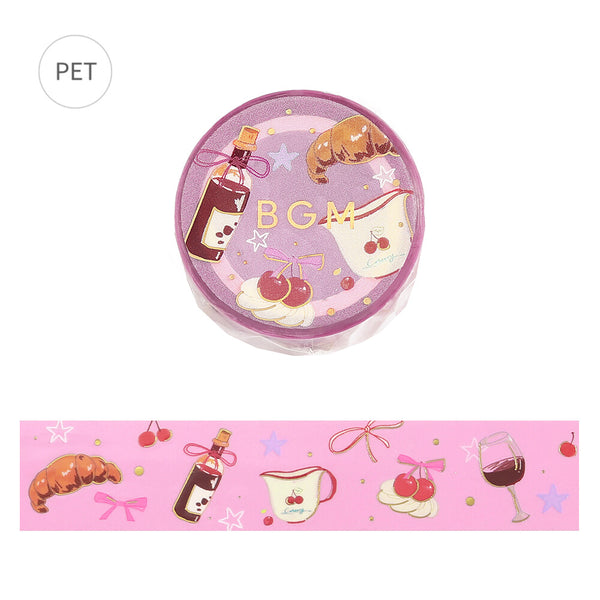 BGM 20mm Foil Stamp Clear Tape "Life" Sweet Time (Pack of 4) | papermindstationery.com