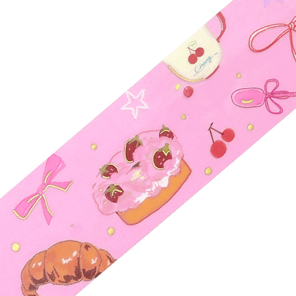 BGM 20mm Foil Stamp Clear Tape "Life" Sweet Time (Pack of 4) | papermindstationery.com