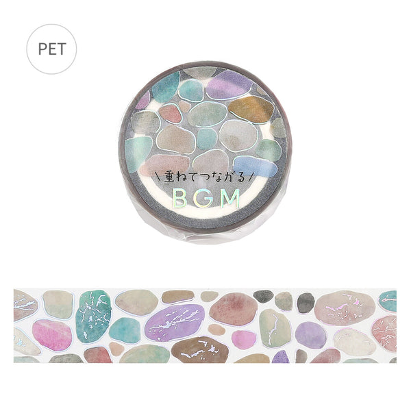 BGM 20mm Foil Stamp Clear Tape "Life" Pebble (Pack of 4) | papermindstationery.com