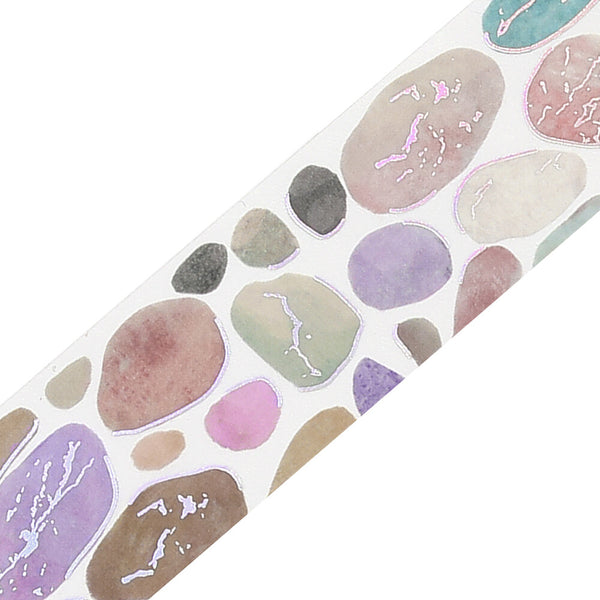 BGM 20mm Foil Stamp Clear Tape "Life" Pebble (Pack of 4) | papermindstationery.com