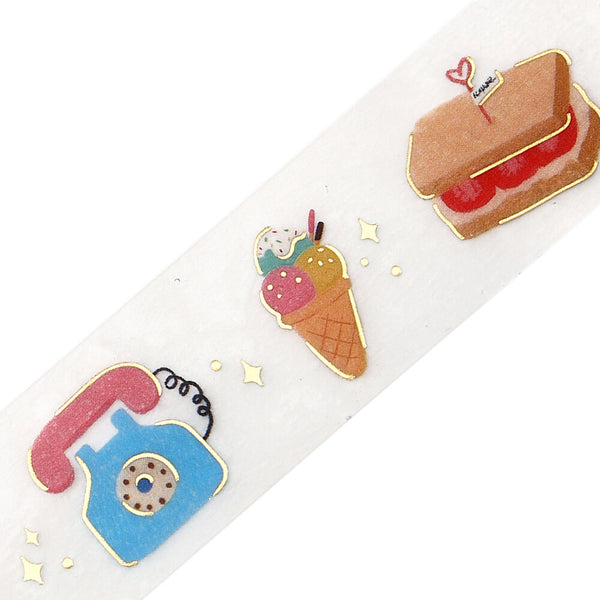 BGM 20mm Foil Stamp Clear Tape "Life" Little Days (Pack of 4) | papermindstationery.com
