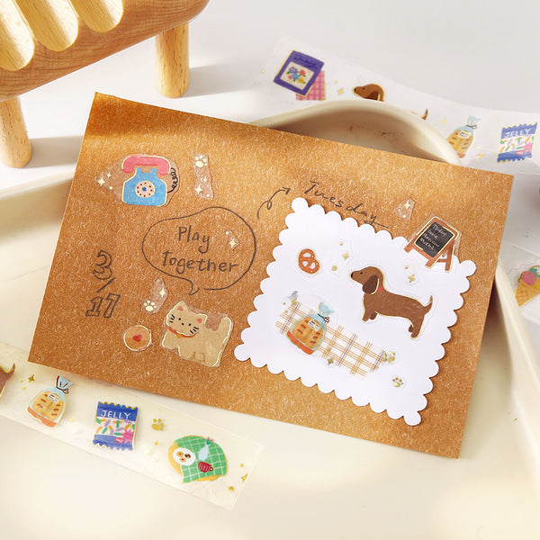 BGM 20mm Foil Stamp Clear Tape "Life" Little Days (Pack of 4) | papermindstationery.com