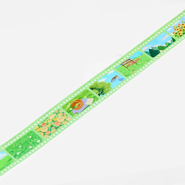 BGM 30mm Clear Tape "Film" 2nd Edition Clear Tape Film Green (Pack of 4) | papermindstationery.com