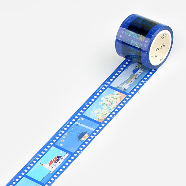 BGM 30mm Clear Tape "Film" 2nd Edition Ultramarine (Pack of 4) | papermindstationery.com