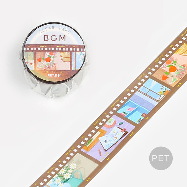 BGM 30mm Clear Tape "Film" 2nd Edition Walnut (Pack of 4) | papermindstationery.com
