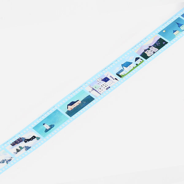 BGM 30mm Clear Tape "Film" 2nd Edition Light Blue (Pack of 4) | papermindstationery.com