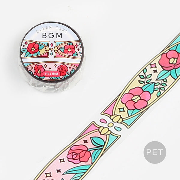 BGM 20mm Clear Tape "Stained Glass" Vol 1 maiden's dream (Pack of 4) | papermindstationery.com