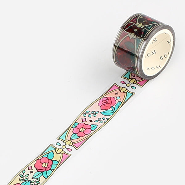 BGM 20mm Clear Tape "Stained Glass" Vol 1 maiden's dream (Pack of 4) | papermindstationery.com
