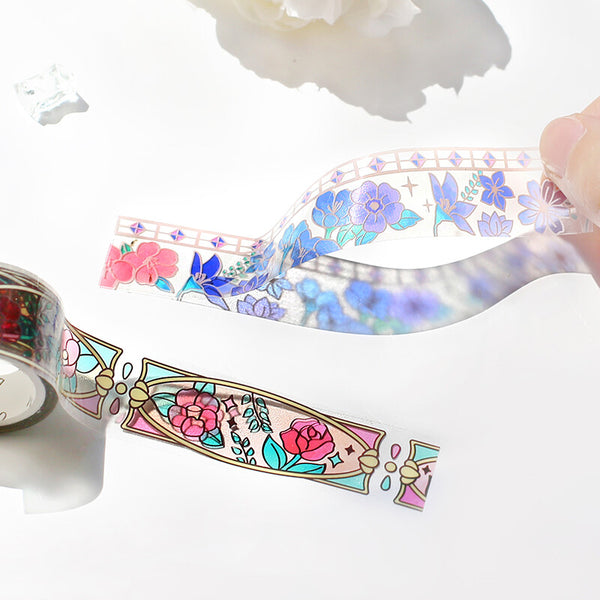BGM 20mm Clear Tape "Stained Glass" Vol 1 maiden's dream (Pack of 4) | papermindstationery.com