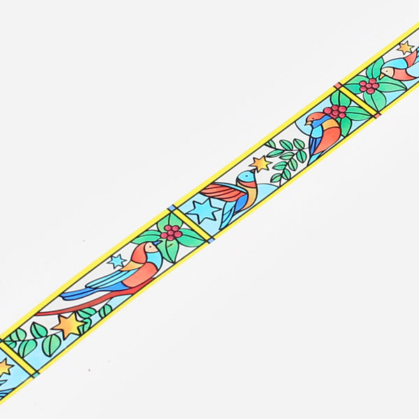 BGM 20mm Clear Tape "Stained Glass" Vol 1 Birds and Plants (Pack of 4) | papermindstationery.com