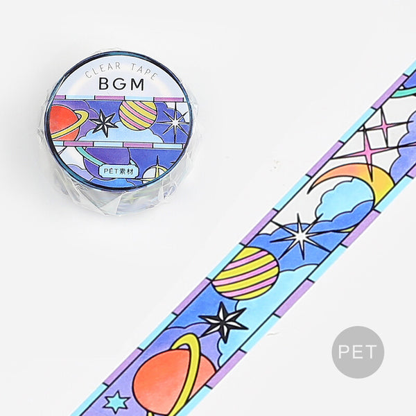 BGM 20mm Clear Tape "Stained Glass" Vol 1 Interstellar Flight (Pack of 4) | papermindstationery.com