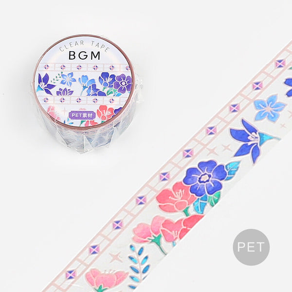 BGM 20mm Clear Tape "Stained Glass" Vol 1 Dream Flower (Pack of 4) | papermindstationery.com
