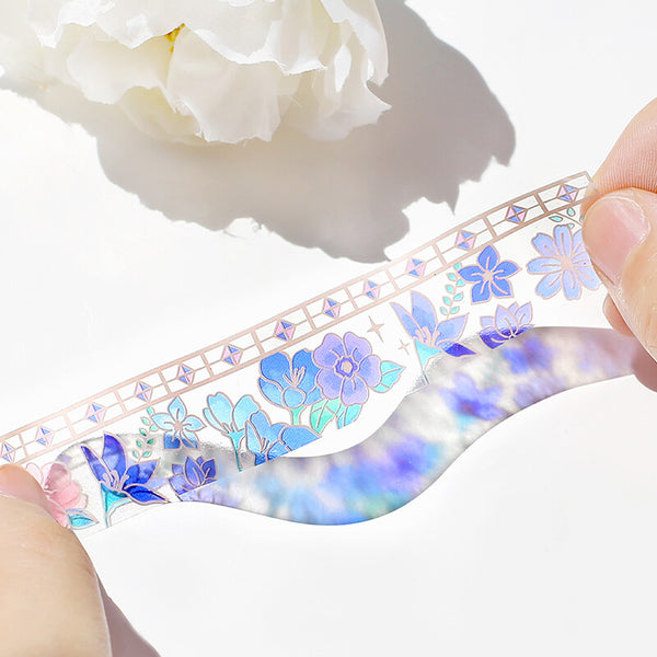 BGM 20mm Clear Tape "Stained Glass" Vol 1 Dream Flower (Pack of 4) | papermindstationery.com