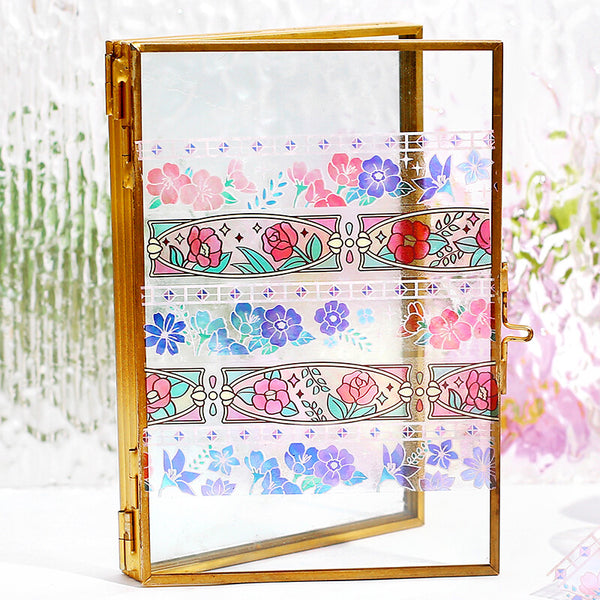 BGM 20mm Clear Tape "Stained Glass" Vol 1 Dream Flower (Pack of 4) | papermindstationery.com