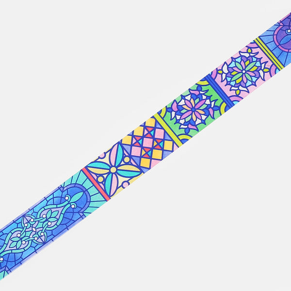 BGM 20mm Clear Tape "Stained Glass" Vol 2 Kaleidoscope (Pack of 4) | papermindstationery.com