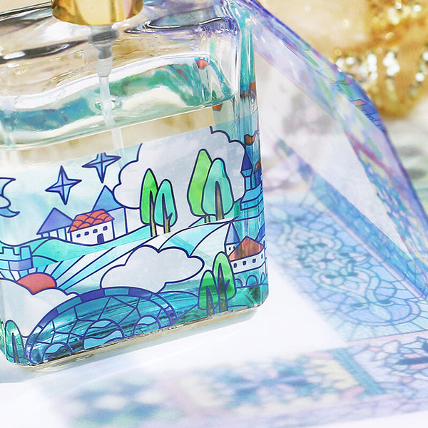 BGM 20mm Clear Tape "Stained Glass" Vol 2 Castle Forest (Pack of 4) | papermindstationery.com