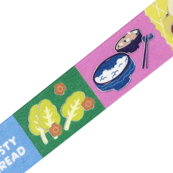 BGM 15mm Foil Stamp Washi Tapes "Life" Pop Food (Pack of 4) | papermindstationery.com