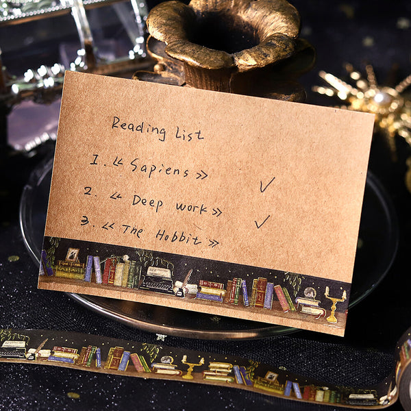 BGM 15mm Wash Tape - Enjoy Book Shelf BM-LGCA143