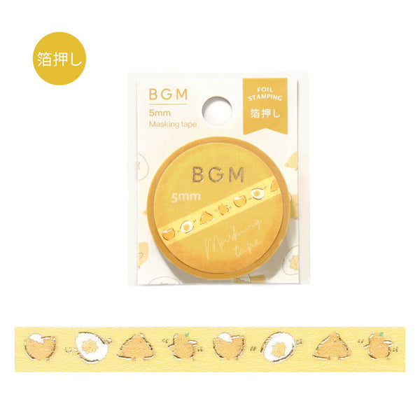 BGM 5mm Foil Stamp Washi Tapes "Life" Running Chick (Pack of 10) | papermindstationery.com