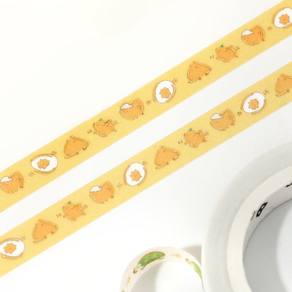 BGM 5mm Foil Stamp Washi Tapes "Life" Running Chick (Pack of 10) | papermindstationery.com