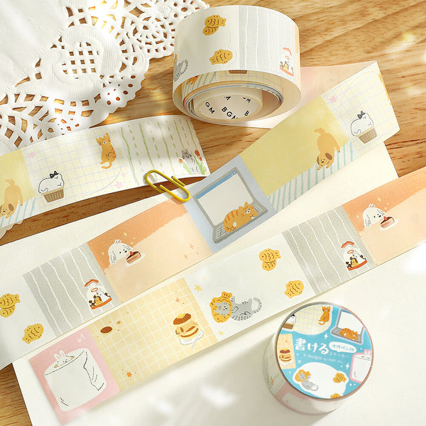 BGM Writable Stickers Roll - Warm & Cozy Days (Pack of 4) | papermindstationery.com