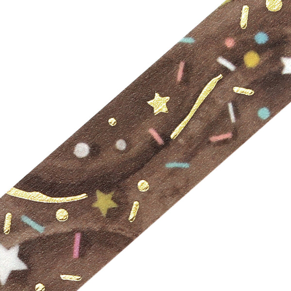 BGM 15mm Foil Stamp Washi Tapes "We Love ICE" Chocolate Cream (Pack of 4) | papermindstationery.com