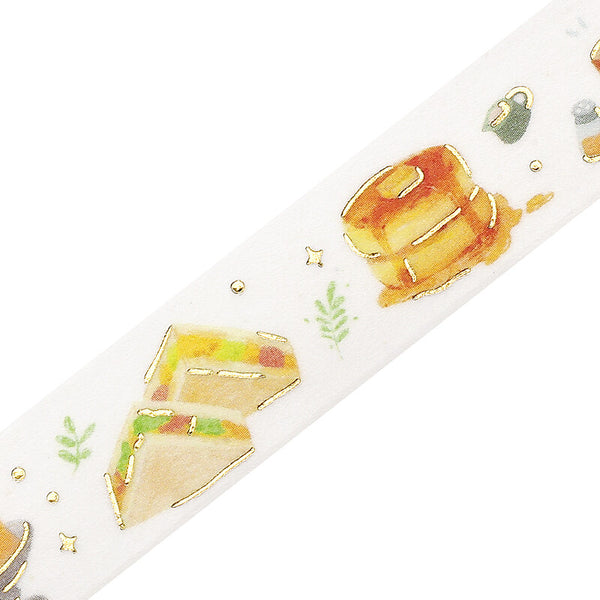 BGM 15mm Foil Stamp Washi Tapes "IPPAI" Full of Cafes (Pack of 4) | papermindstationery.com