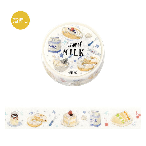 BGM 15mm Washi Taps Set of 2 - Tokimeki Flavor Milk & Chocolate